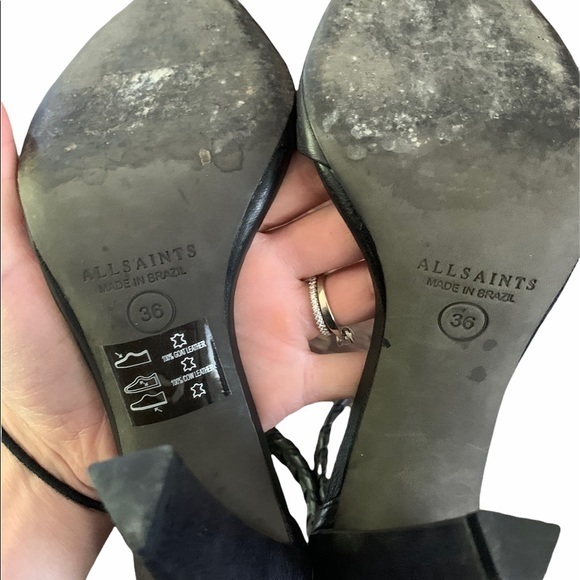 ALLSAINTS Gabie Goat Leather D’orsay‎ Heels SZ 6 - Picture 7 of 10